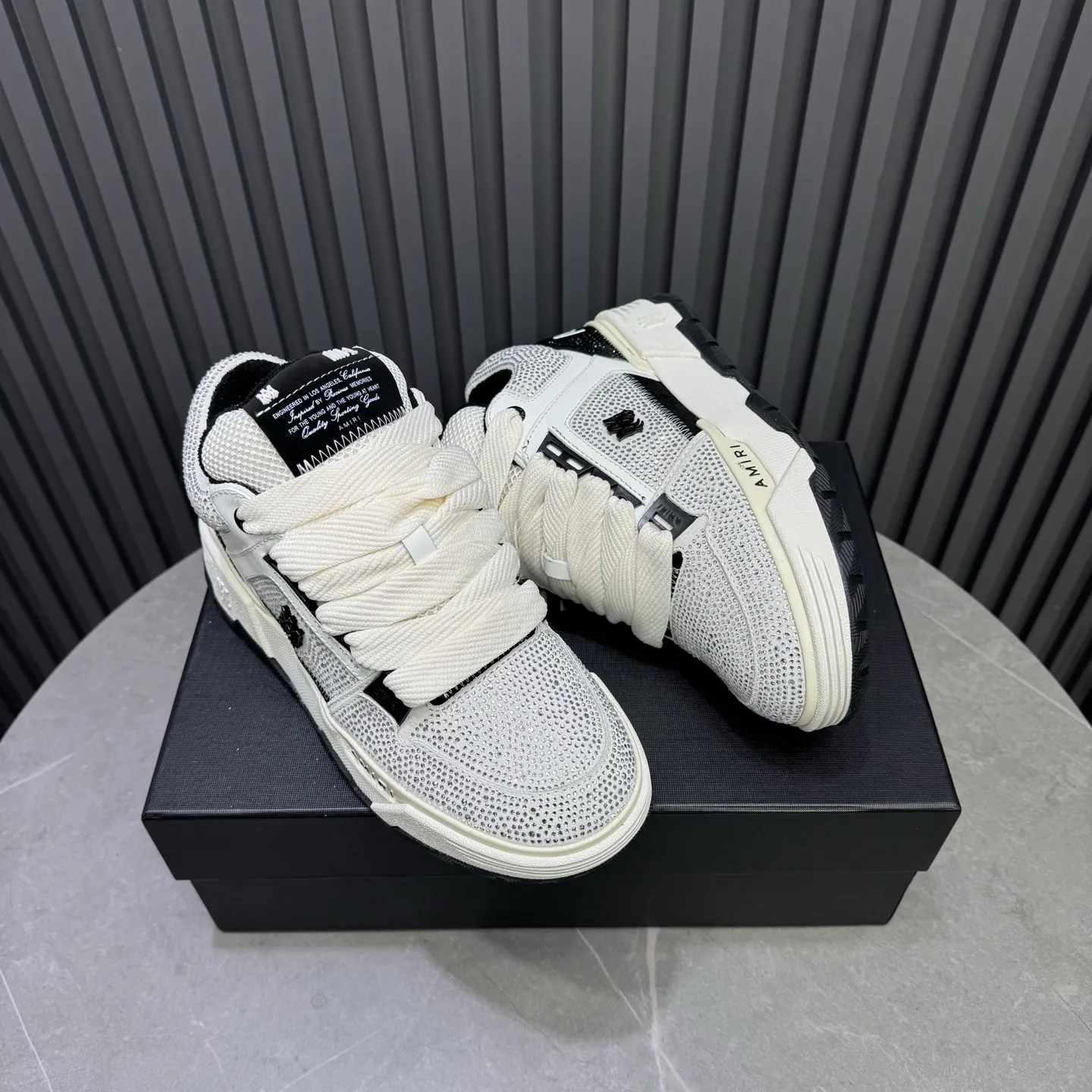 Men's shoes 💰760💰 AMIRI AMIRI fashion brand hot sale 🔥 Available all year round, couples 💑 Official website synchronization Imported fabrics 1⃣️ vs 1⃣️ replica, original factory special original sole, 35-45 (45. non-refundable)